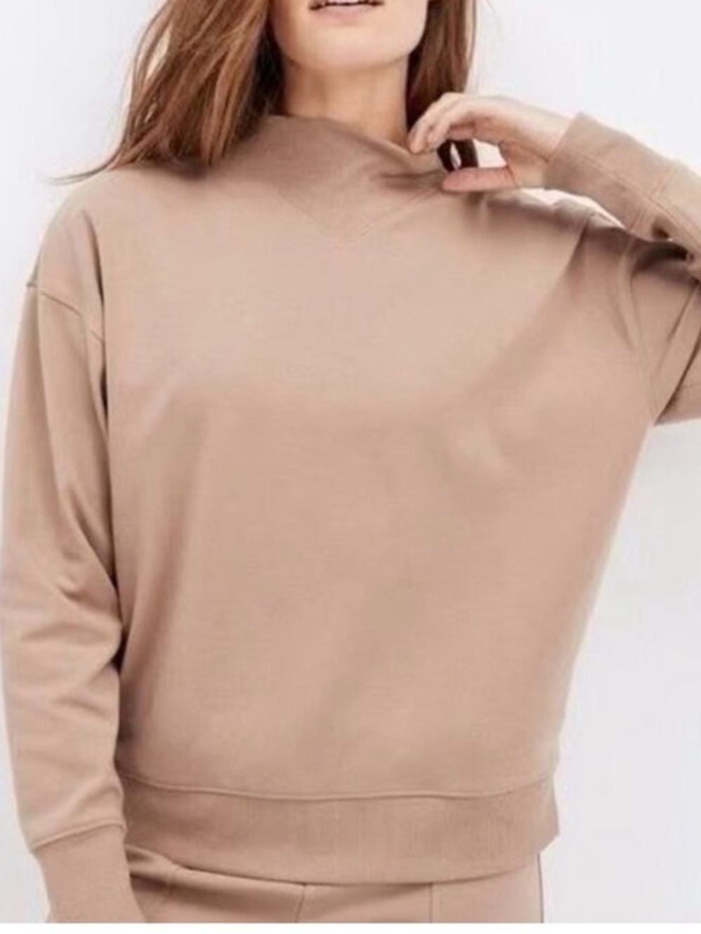 Haven Well Within
Mockneck Polished Lounge Pullover Cream Tan Size XL